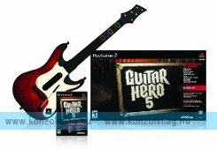 PS2 Guitar Hero 5 Gitár szett, játékkal