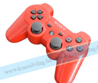  PS3 Sony Dualshock 3 Wireless Controller (Piros, Dobozos)