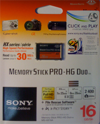 Sony Memory Stick PRO-HG Duo HX 16GB - PSP