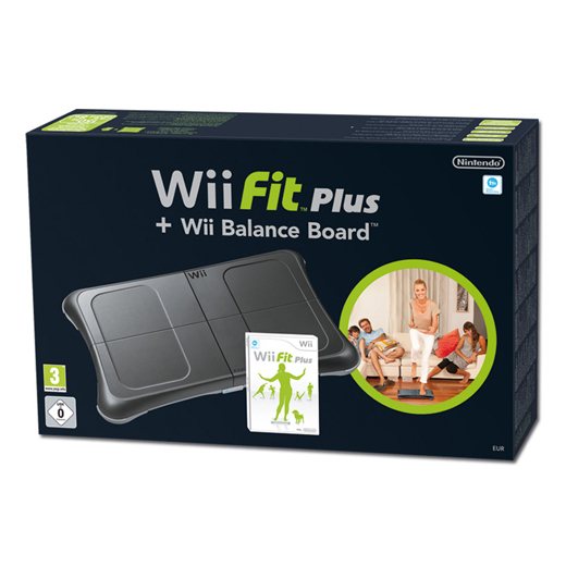 Wii Fit - Wii Fit Plus szoftverrel (Fekete)