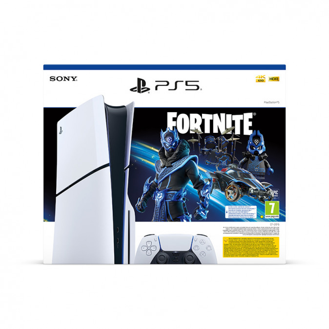 PlayStation 5 (Slim) Fortnite Cobalt Star console bundle [[__parameters.platform.list_values.playstation5__]]