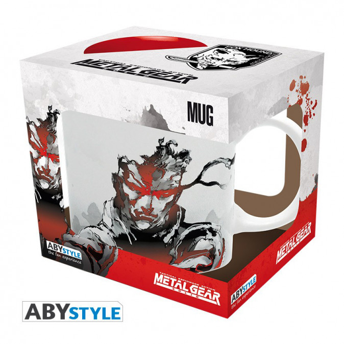 METAL GEAR SOLID - Bögre - 320 ml - "Solid Snake" x2 Ajándéktárgyak