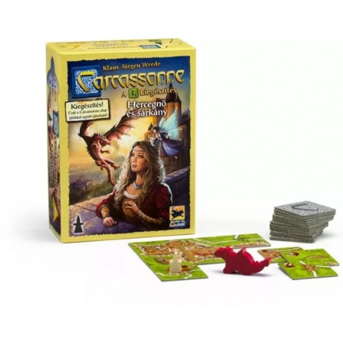 Carcassonne: 3. kiegészítő - A hercegnő és a sárkány Játék