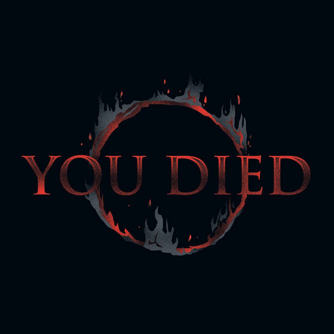 DARK SOULS - Tshirt "You Died" man SS black - basic (L-es méret) - Póló - Abystyle Ajándéktárgyak