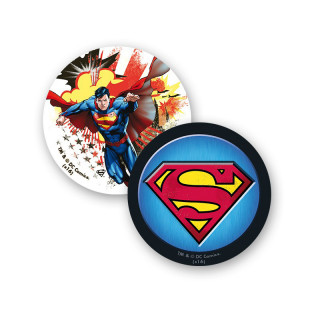 DC COMICS - Bögre + Kulcstartók + Kitűzők - Superman (460ml) - Abystyle Ajándéktárgyak