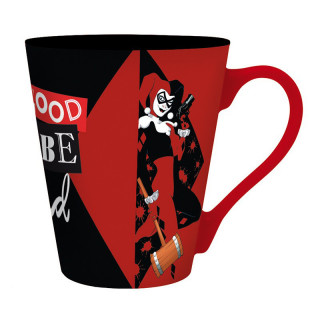 DC COMICS - Pck Mug340ml + KeyringPVC + Notebook "Harley Quinn" - Bögre, Kulcstartó, Jegyzetfüzet - Abystyle Ajándéktárgyak