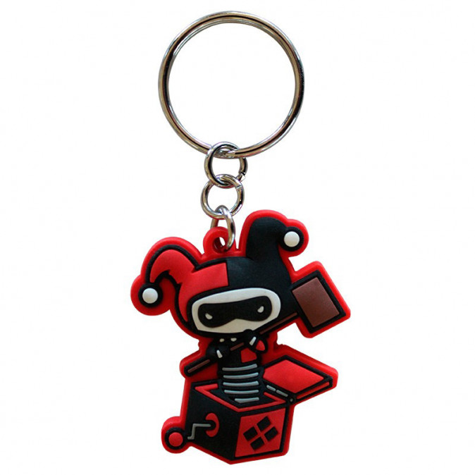 DC COMICS - Pck Mug340ml + KeyringPVC + Notebook "Harley Quinn" - Bögre, Kulcstartó, Jegyzetfüzet - Abystyle Ajándéktárgyak