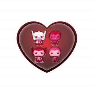 Funko 4-Pack Pocket Pop!: Marvel Classic - Happy Valentines Day Box Vinyl Figurák Ajándéktárgyak