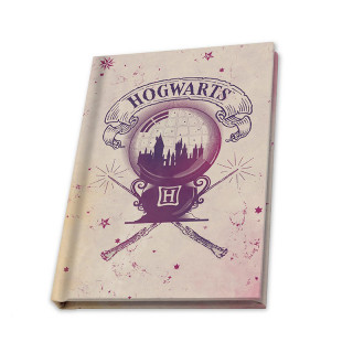 HARRY POTTER - Pck Mug340ml + KeyringPVC + Notebook "Hogwarts" - Bögre, Kulcstartó, Jegyzetfüzet - Abystyle Ajándéktárgyak