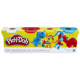 Hasbro Play-Doh - 4 tégely színes gyurma (B6508) Játék