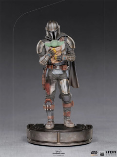 Iron Studios - The Mandalorian and Grogu Art Scale 1/10 - The Mandalorian Szobor Ajándéktárgyak