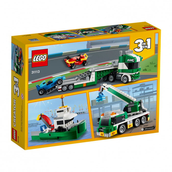 LEGO Creator Versenyautó szállító (31113) Játék