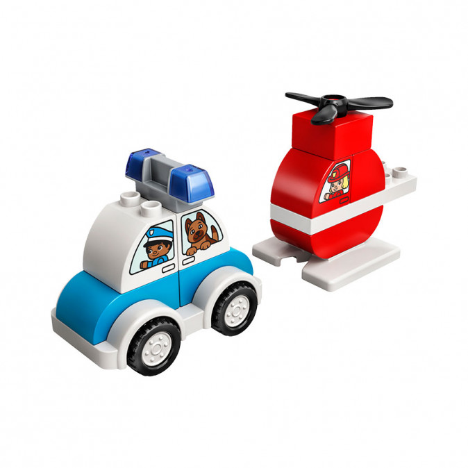 LEGO DUPLO Tűzoltó helikopter és rendőrautó (10957) Játék
