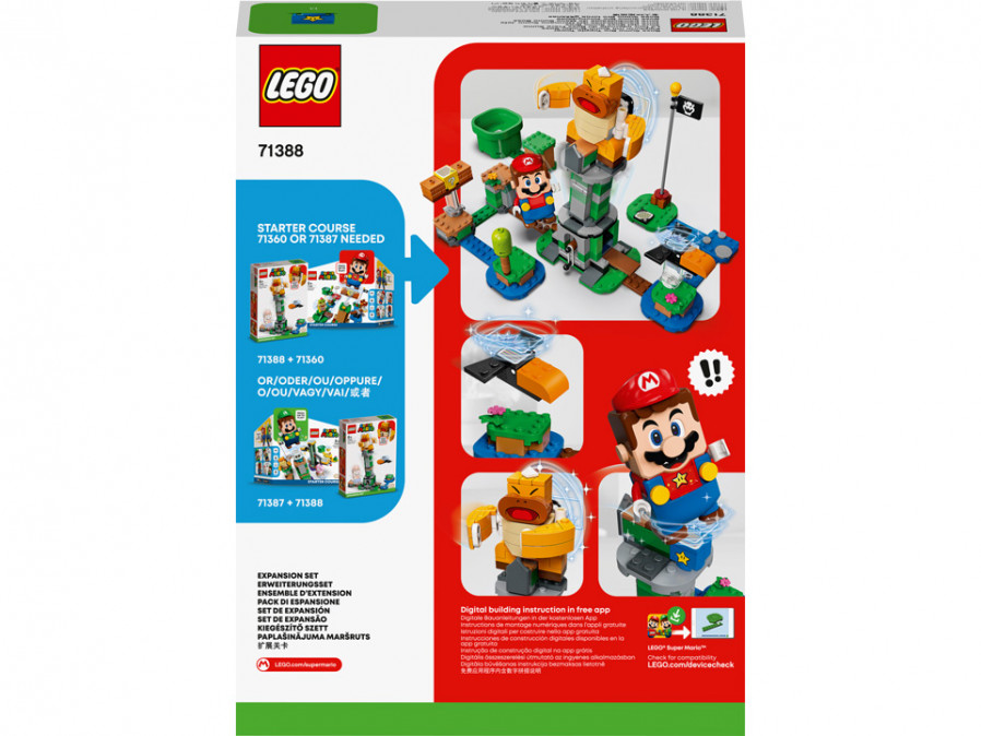 LEGO Super Mario: Boss Sumo Bro Topple Tower Expansion Set (71388) Játék