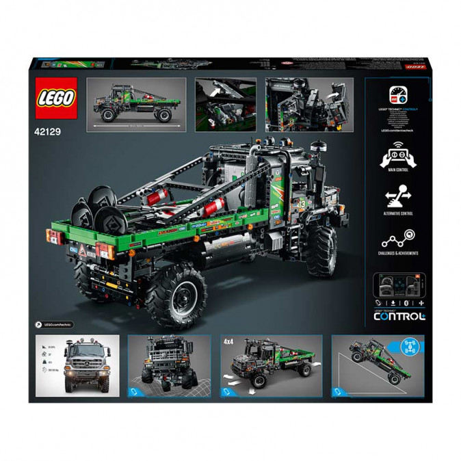 LEGO Technic 4x4 Mercedes-Benz Zetros verseny teherautó (42129) Játék
