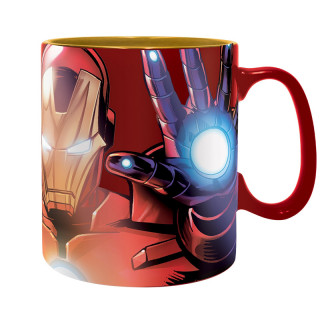 MARVEL - Fóliázott bögre - Iron Man "The Armored Avenger" (460 ml) - Abystyle Ajándéktárgyak