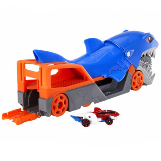 Mattel Hot WheelsCity: Shark Chomp Transporter Játékszett (GVG36) Játék