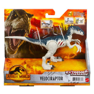 Mattel Jurassic World Dominion: Extreme Damage - Velociraptor (GWN14) Játék
