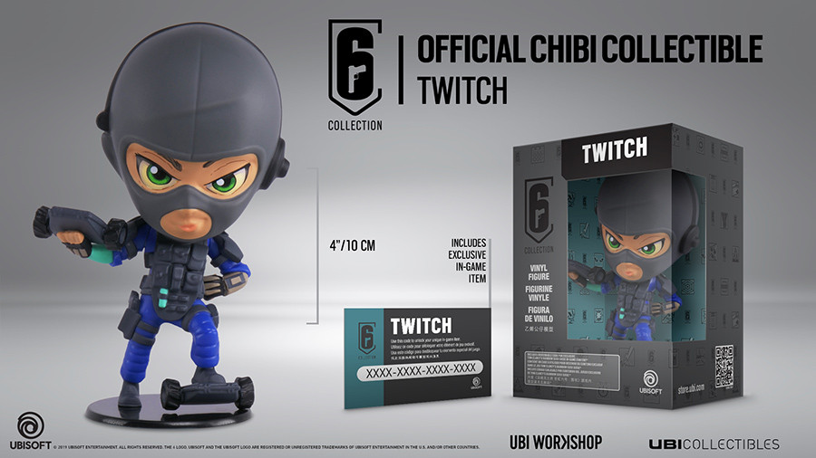 Rainbow Six Siege - Twitch Chibi Figura Ajándéktárgyak