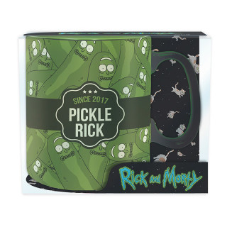 RICK AND MORTY - Bögre - Pickle Rick (460 ml) - Abystyle Ajándéktárgyak