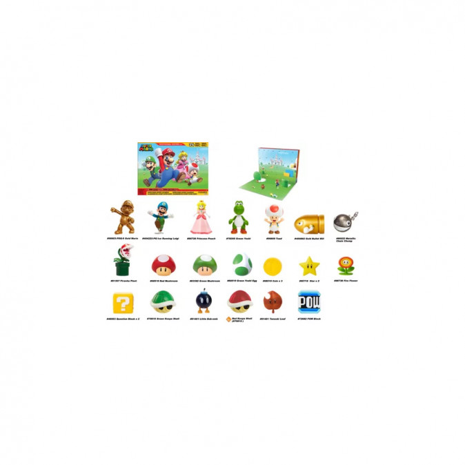 Super Mario Advent Calendar Ajándéktárgyak