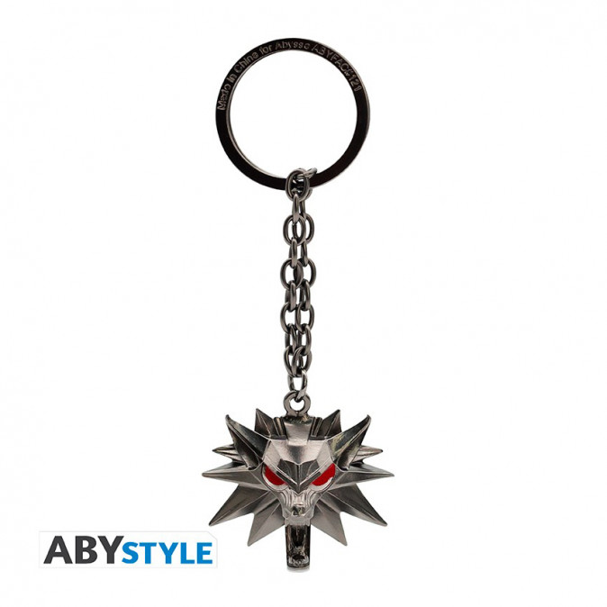 THE WITCHER - 3D kulcstartó - "Wolf School Emblem" Ajándéktárgyak