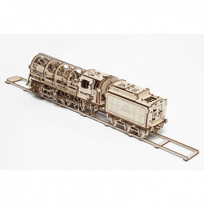 UGEARS Gőzmozdony – mechanikus modell Játék