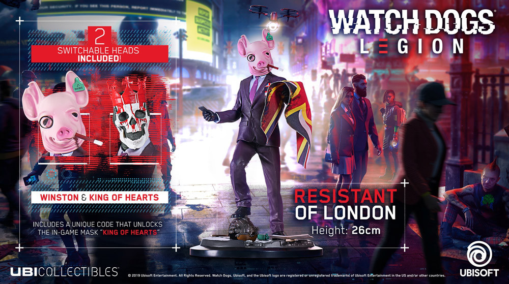 Watch Dogs Legion: Resistant of London figura Ajándéktárgyak