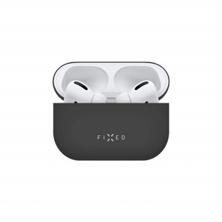 FIXED Silky szilikon tok Apple Airpods Pro fülhallgatóhoz, fekete Fényképezőgépek, kamerák