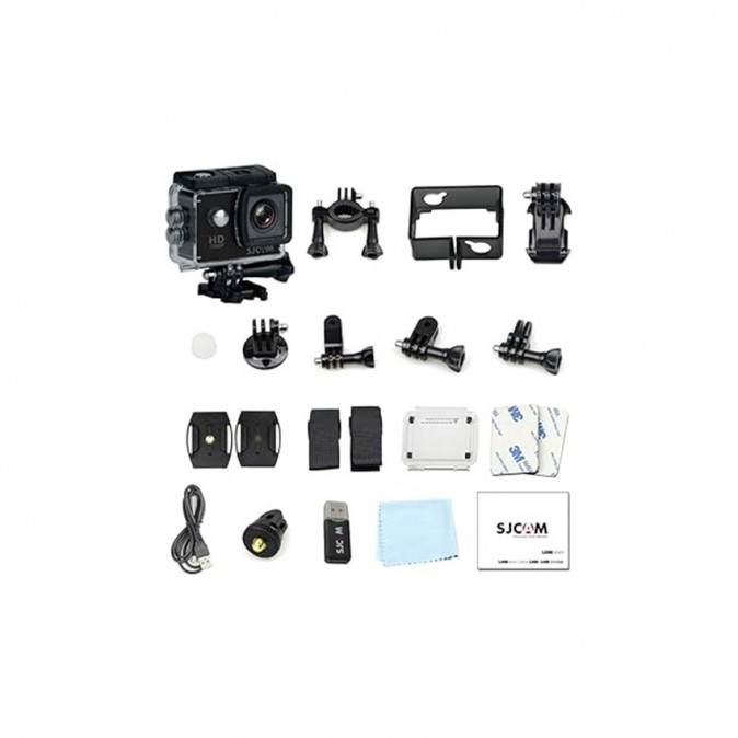 SJCAM Action Camera SJ4000 WiFi, Silver,  4K, 30m, 12 MP, vízálló tokkal, LCD kijelző 2.0, időzítő funkció, lassítás Fényképezőgépek, kamerák