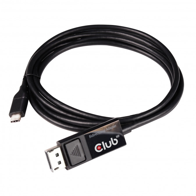 Club3D USB 3.1 Type-C - DisplayPort 1.4 cable 1,8m Black PC