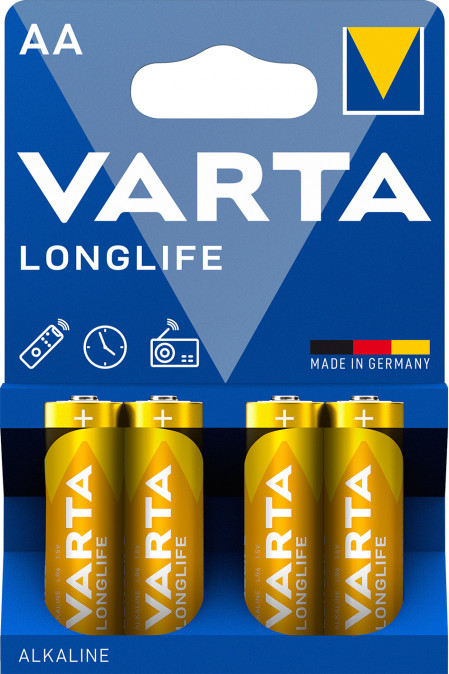 Varta Longlife 1.5V AA alkáli elem 4db PC