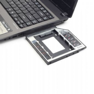 Gembird SSD/HDD beépítő keret SATA -> SATA (Notebook ODD helyére, 9.5mm) PC