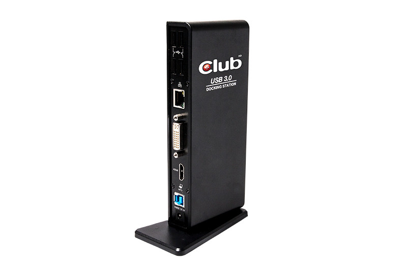 DOCK CLUB3D Sensevision USB 3.0 Dual Display Docking Station PC