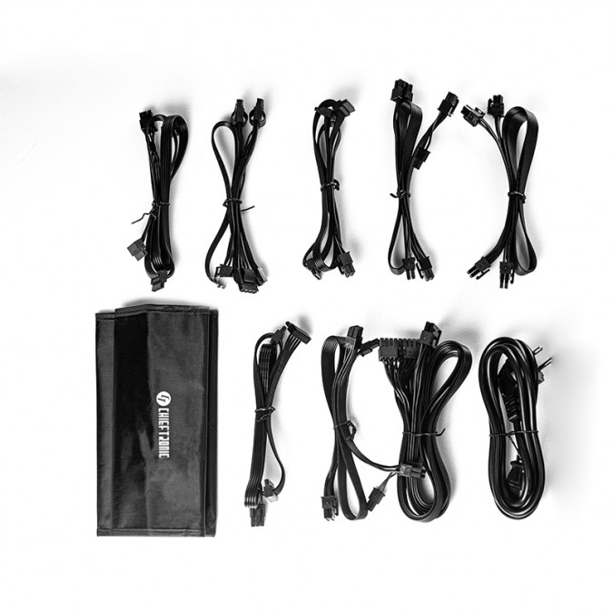 Chieftec GPX-850FC tápegység 850 W 20+4 pin ATX Fekete PC