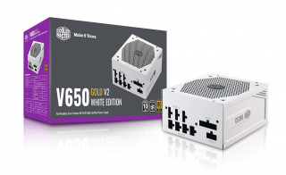 Cooler Master 650W V650 Gold V2 White Edition [ Moduláris, 80+ Gold] PC