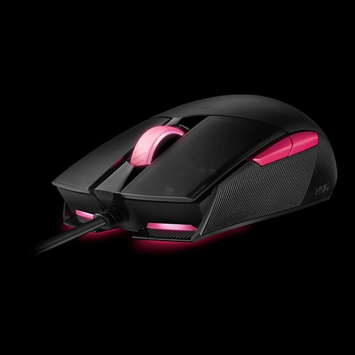 Asus ROG Strix Impact II Electro Punk Egér (90MP01U0-BMUA00) Fekete-Rózsaszín PC