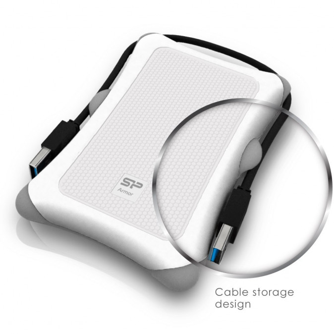 Silicon Power Armor A30 1TB Fehér [2.5"/USB3.0] PC