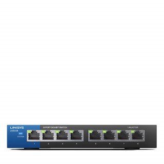 Linksys SMB LGS108 8port 10/100/1000Mbps LAN nem menedzselhető asztali Switch PC