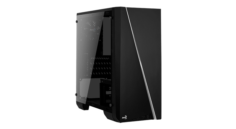 AeroCool Cylon mini RGB (Plexi Ablak) - Fekete PC