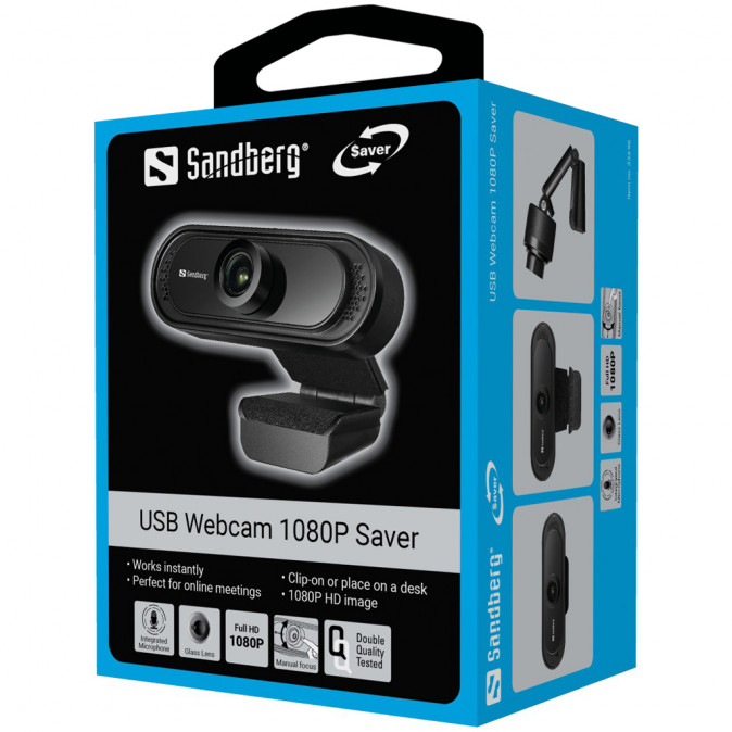 Sandberg USB Webcam 1080P Saver PC