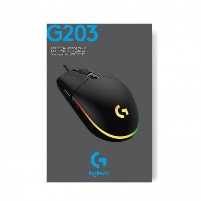 Logitech G G203 egér USB A típus 8000 DPI PC