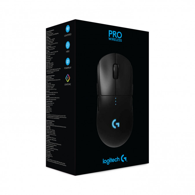 Logitech G Pro Vezeték Nélküli Gaming egér, Fekete (910-005272) PC