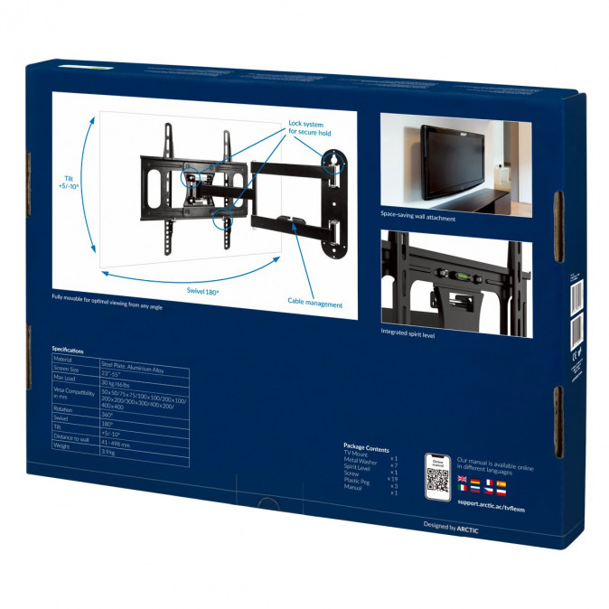 MOUNT-WALL Arctic TV Flex "M" (22"-55") TV