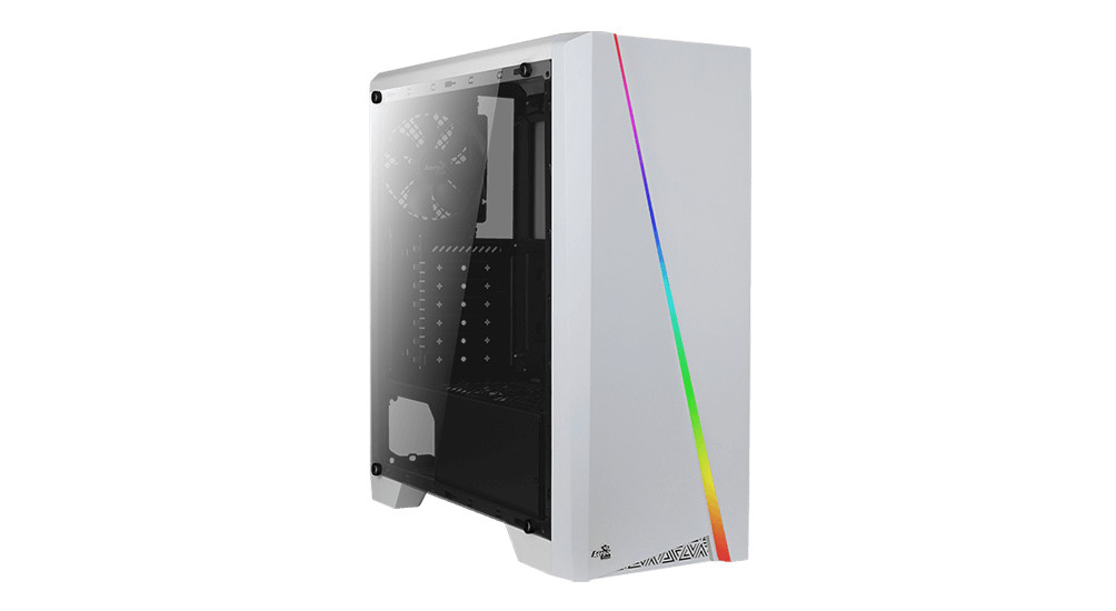 AeroCool Cylon RGB (Plexi Ablak) - Fehér PC