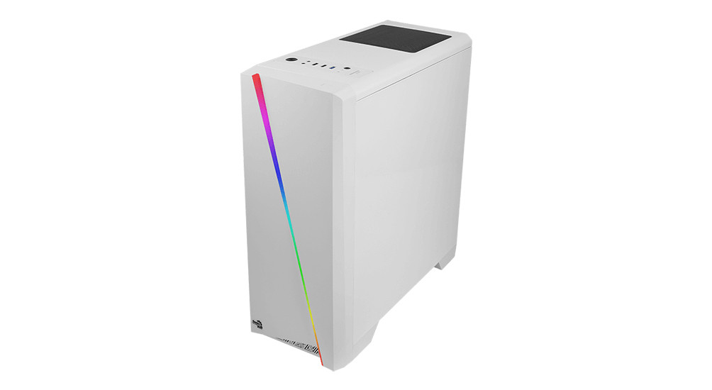 AeroCool Cylon RGB (Plexi Ablak) - Fehér PC