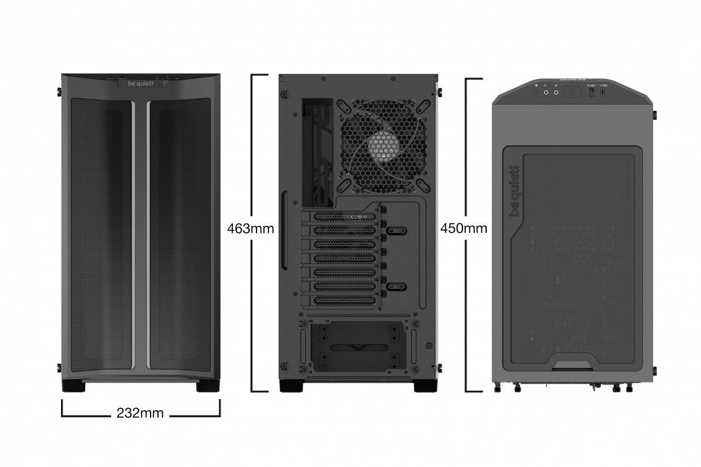 be quiet! Pure Base 500DX Asztali Fekete PC