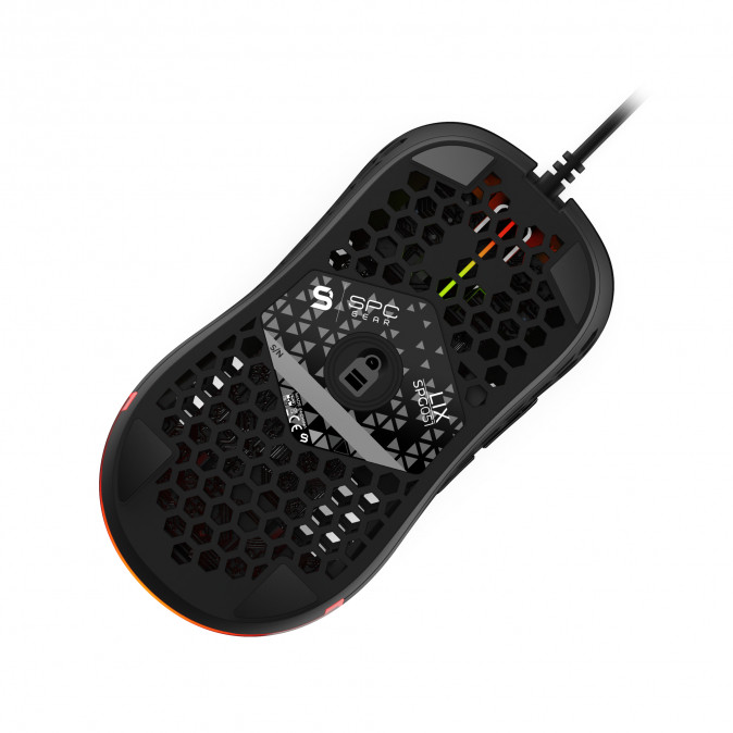SPC Gear LIX egér 8000 DPI Jobbkezes PC