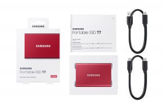 Samsung Portable SSD T7 500 GB Vörös PC