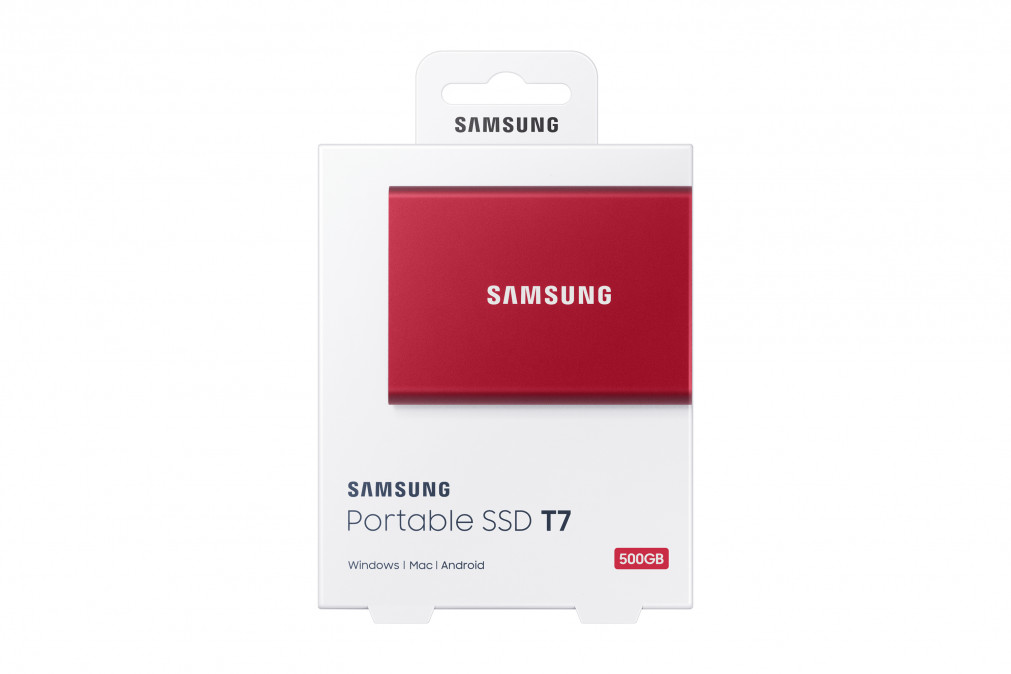 Samsung Portable SSD T7 500 GB Vörös PC